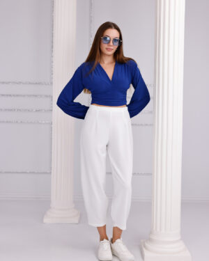 balon pantolon beyaz